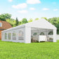 Heavy Duty Large Party Tent & Carport with Removable Sidewalls, Portable Garage Canopy Tent, White