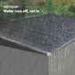 9' x 4' Galvanized Steel Garden Storage Shed with Lockable Doors, Gloves and 2 Air Vents for Backyard, Patio, Lawn