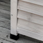 75 Gallon Wooden Storage Box patio Deck Box Bench, Garden Backyard Outdoor Storage Container with Aerating Gap & Weather-Fighting Finish, Grey