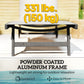 Outdoor Lounge Chair Set of 2, Tanning Chair with Wheels, Breathable Mesh for Patio, Backyard, Poolside, Cream White