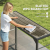 Bar Height Table with Built-In Bottle Opener