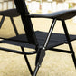 Double Camping Chairs Foldable w/ Reclining & Headrest, Black