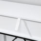Modern Console Table with 2 Drawers, 2 Tier Entryway Table with storage Shelf, Narrow Sofa Table for Living Room, Hallway, White