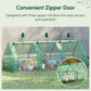 9' x 3' x 3' Portable Mini Greenhouse Tunnel Growing Tent Plants Flower Warm House w/ Zippered Roll-up Doors, PE Cover, Green