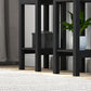 Nightstand Set of 2 with Drawer and Open Storage Shelf Black