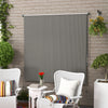 Patio Door Blinds, Outdoor Roller Shades, Cordless Roll Up Shade for Porch Gazebo, Light Grey