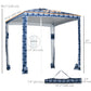 Beach Umbrella, 6.5' Easy-Assembly Sun-Shade Shelter with Sandbags and Carry Bag, Cool UV50+, Dark Blue