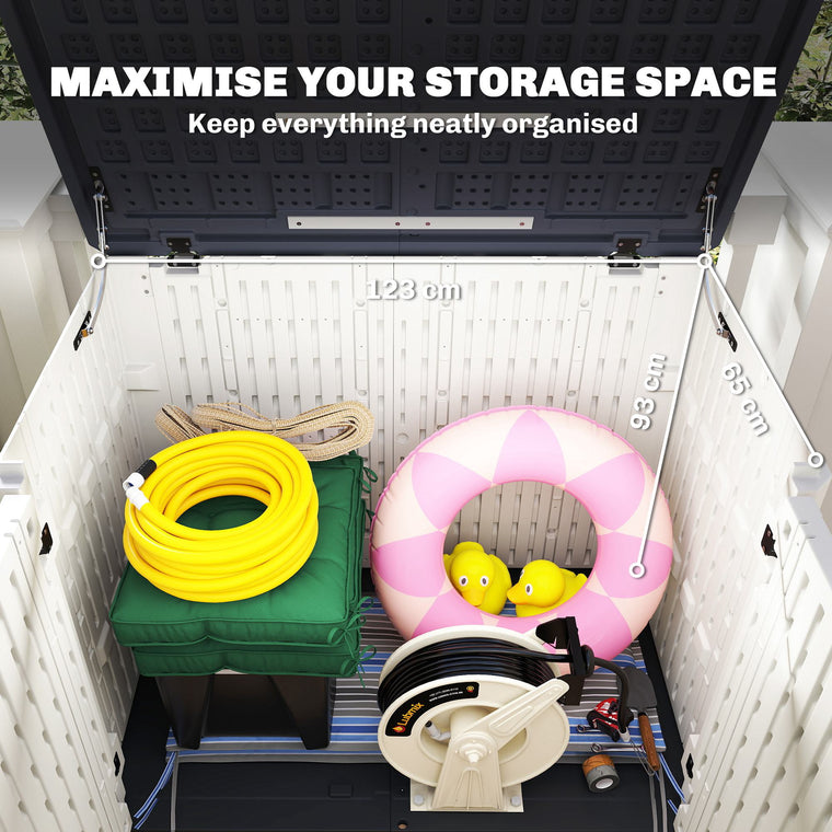 35 Cu.Ft HDPE Storage Cabinet with Lockable Doors