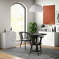 High Gloss Sideboard with 2 Drawers and 2 Doors, Buffet Cabinet with Adjustable Shelf, Coffee Bar Cabinet with Storage, White