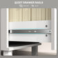 4 Drawer File Cabinet with Lock, Office Filing Cabinet, A4 Letter Size, Hanging File Folders, White