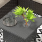 Wicker Outdoor Side Table, 20" Square Patio End Table w/ Full Woven Top, Grey