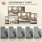 Sofa Bed, Sleeper Chair Bed with Pillow, Single, Grey
