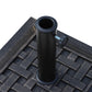 20 lbs Square Resin Patio Umbrella Stand Base Coated Pole Market Umbrella Parasol Holder Bronze