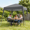 8' x 8' Grey Pop-Up Party Tent with Carrying Bag