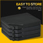 Set of 4 Parasol Base Stand Weights for Banana Hanging Cantilever Umbrella, Can Be Filled with Sand or Water, Black