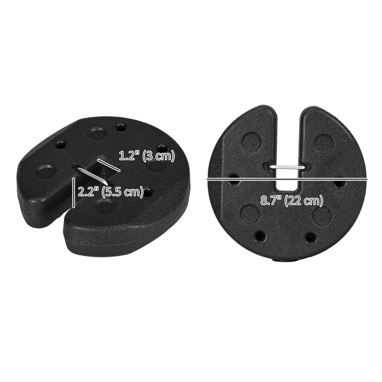 26 lbs Canopy Tent Weights Set of 4 with Carry Belt