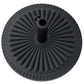 Patio Umbrella Base Stand, Round Cement Parasol Holder for Outdoor, Patio, Garden, Beach, Fits Φ1.4", Φ1.5" and Φ 2" Pole, Black
