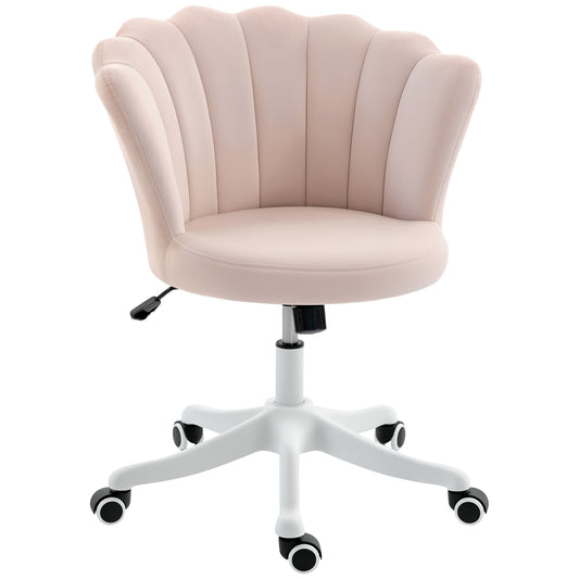 Armless Swivel Office Chair with Tilt - Pink