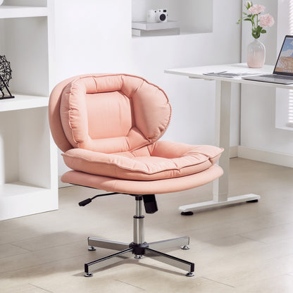 Criss Cross Armless Office Chair, No Wheels