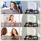 Makeup Vanity Desk with Mirror and LED Lights, for Bedroom, Modern Dressing Table with Drawers, Compartments, Black