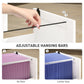 2 Drawer Filing Cabinet with Lock, Office Storage Cabinet with Adjustable Hanging Bars for A4 Letter Size Files, White