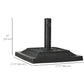 26 lb Heavy Duty Patio Umbrella Base, Square Resin Market Umbrella Stand for Outdoor, Garden, Backyard, Black