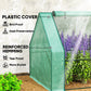 Portable Mini Greenhouse Tunnel Growing Tent Plants Flower Warm House w/ Zippered Roll-up Doors, Green