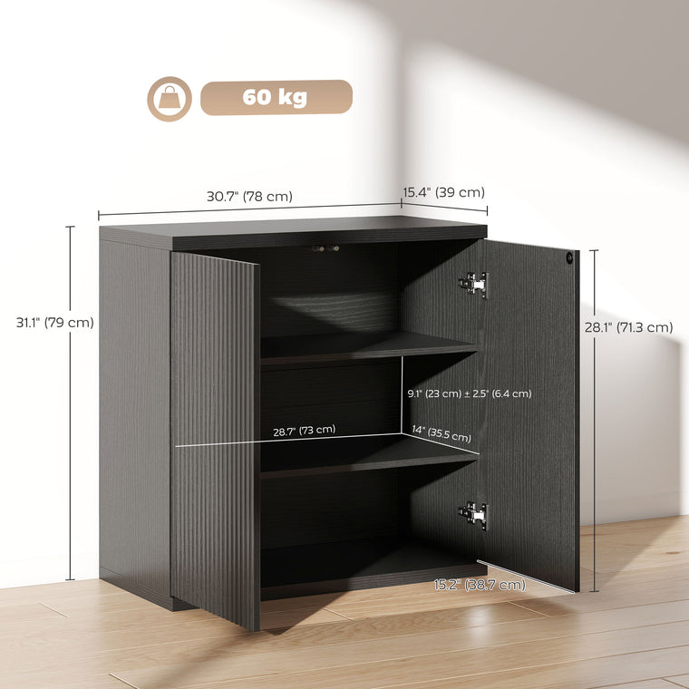 30.7" Sideboard Buffet Cabinet with Soft-Close Door
