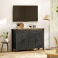 Sideboard Buffet Cabinet, Farmhouse Kitchen Storage Cabinet w/ 2 Drawers and Shelves for Living Room, Entryway