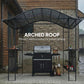 8' x 5' Grill Gazebo Canopy, Outdoor BBQ Shelter with 2 Side Shelves, Dark Grey