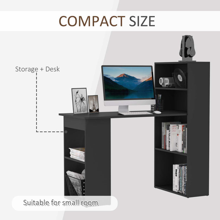47" Computer Desk with Bookshelf