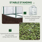 56" x 29" x 77" Walk-in Greenhouse, Mini Greenhouse with 4 Shelves, Roll-Up Door and Weatherized Cover, Clear