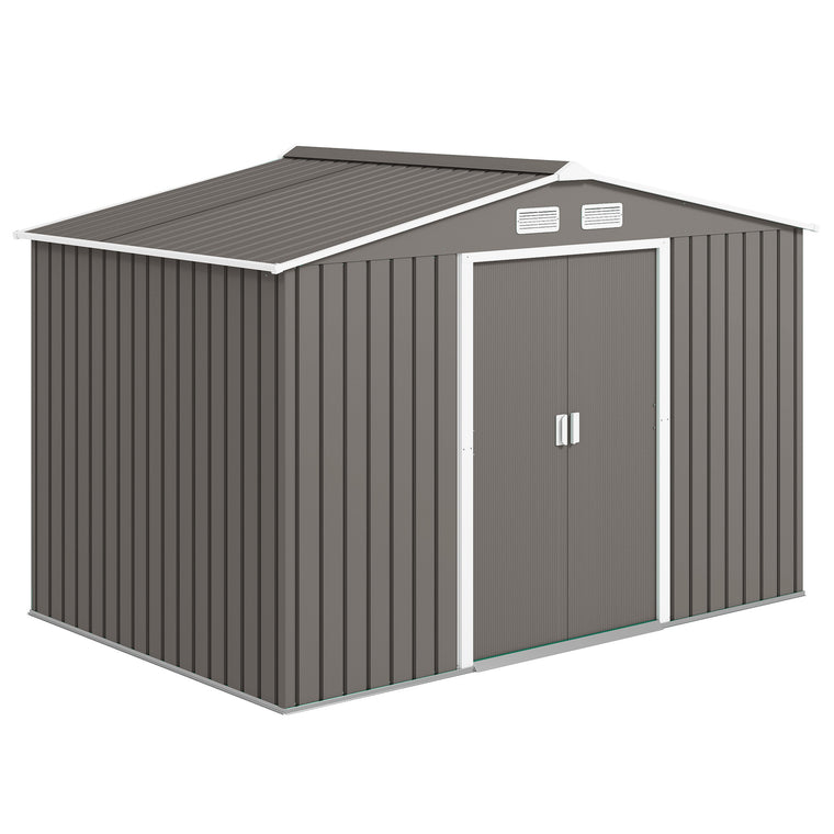 9' x 6' Garden Shed with Double Doors and Foundation Kit