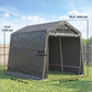 Garden Storage Tent, Patio Storage Shelter w/ Metal Frame and Double Zipper Doors, Green