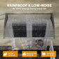 Window Awning Door Canopy, Polycarbonate Front Door Outdoor Patio Cover, Sun Shelter, Hollow Sheet, 43.3" x 23.6", Clear