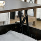 Lift Top Coffee Table, Modern Center Table with Storage Shelves and Hidden Compartment for Living Room, 41" L, Espresso