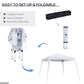 8' x 8' Pop Up Canopy, Outdoor Foldable Tent, Portable Canopy Tent with Carrying Bag for Camping, Party, Picnic, White