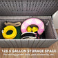 Outdoor Storage Box Large Capacity Deck Box with Lockable Lid Gas Struts for Patio Garden 125.5 gal Grey