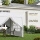 10'x10' Outdoor Pop Up Party Tent Wedding Gazebo Canopy with Carrying Bag (White)