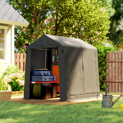 7.5' x 6.2' Portable Bike Tent with Roll-Up Zipper Door