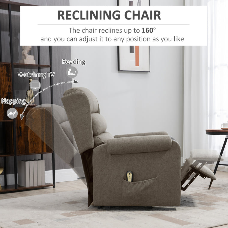 Power Lift Recliner with Footrest and Remote