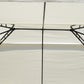 10x13ft Steel Gazebo Sun Shelter Patio Outdoor Party Event Canopy Vented Roof Cream White