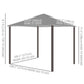 10' x 10' Outdoor Patio Gazebo Double Soft-top Garden Shelter Tent with Curtains, & Mesh Screen Drapes, Light Grey