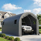 10' x 19' Heavy Duty Carport, Portable Garage Car Canopy Tent Shelter with Reinforced Galvanized Frame, Dark Grey