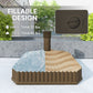 Patio Umbrella Base Umbrella Stand, Heavy Duty Outdoor Umbrella Stand Base 17.7" L x 17.7" W x 11.8" H Brown