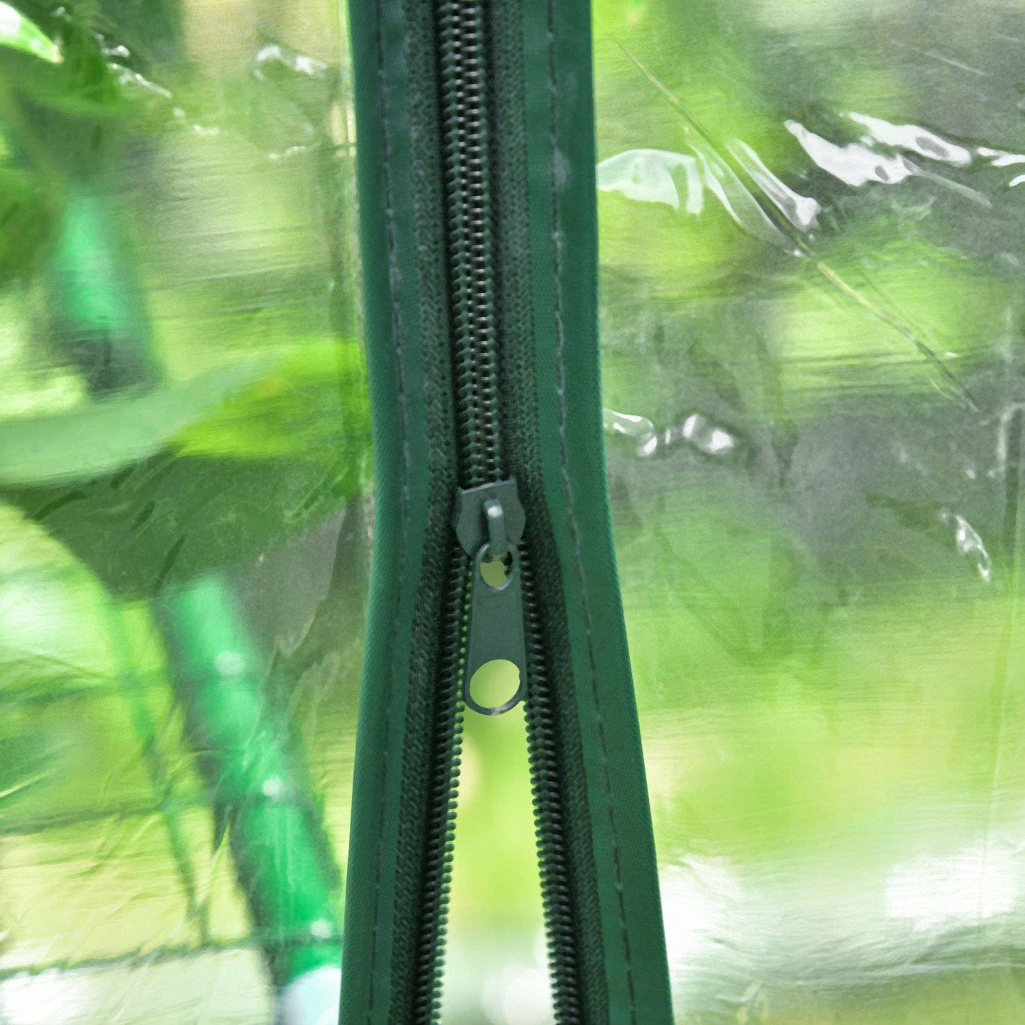 56" x 56" x 77" Walk-in Greenhouse, Portable Garden Flower Seed Warm House with 8 Shelves, Outdoor Plant Growth Hot House, PVC Cover, Transparent