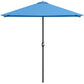 8ft Half Round Balcony Umbrella with 5 Ribs