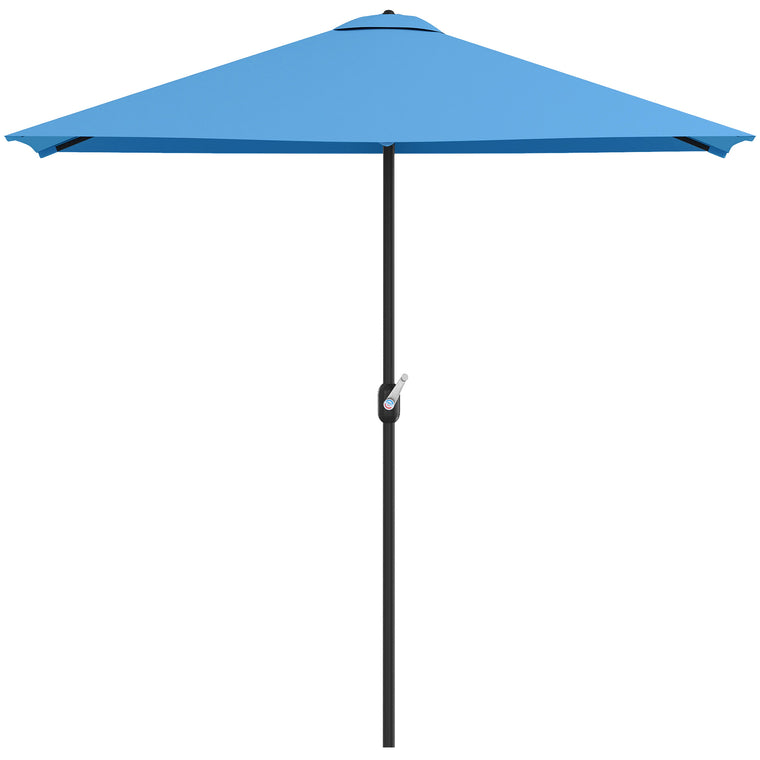 8ft Half Round Balcony Umbrella with 5 Ribs