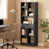 Tall Bookshelf with Drawer, Freestanding Bookcase for Bedroom, Living Room, Home Office, Black