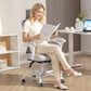 Ergonomic Office Chair, Mesh Reclining Desk Chair with Adjustable Lumbar Support, Headrest, Grey